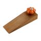 Orange Crackle Melon Ceramic Wooden Door Stopper